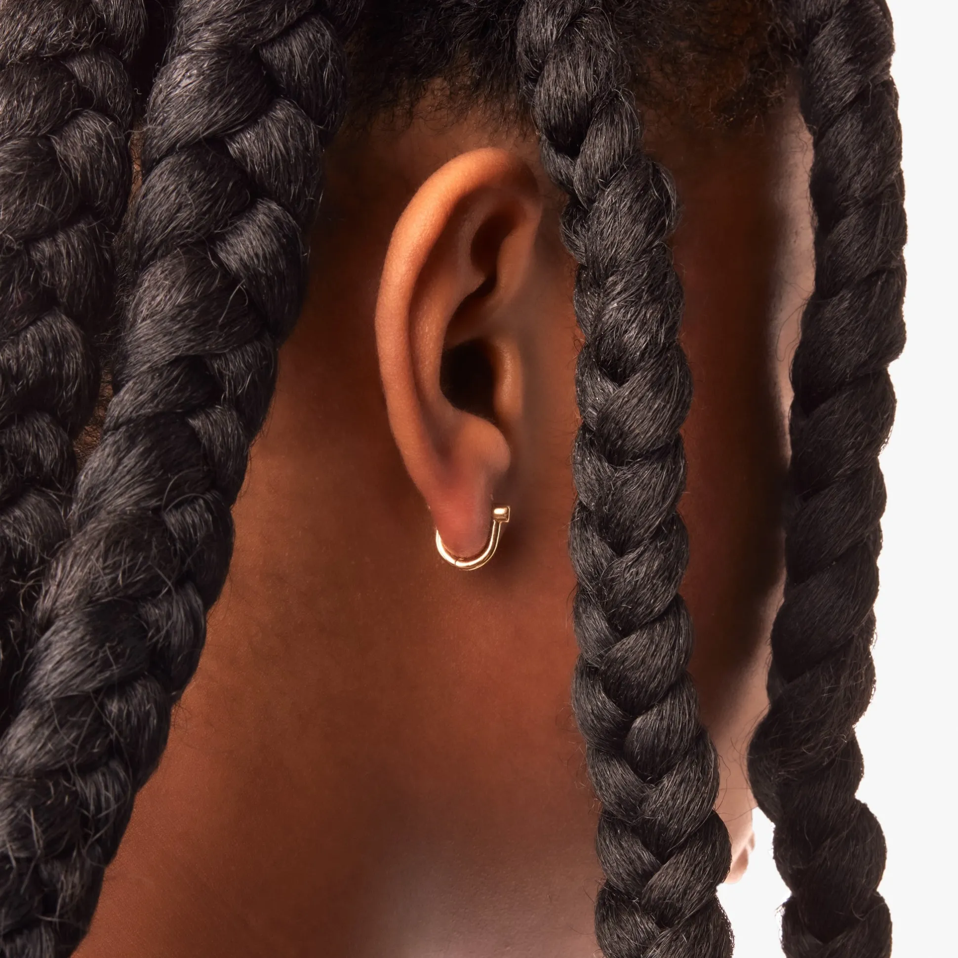 Bike Lock Huggie Earrings