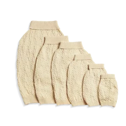 Cable Knit Dog Sweater