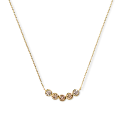 2 Carat Desert Diamond Curved Bar Necklace