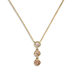 0.33 Carat Desert Diamond Drop Pendant Necklace