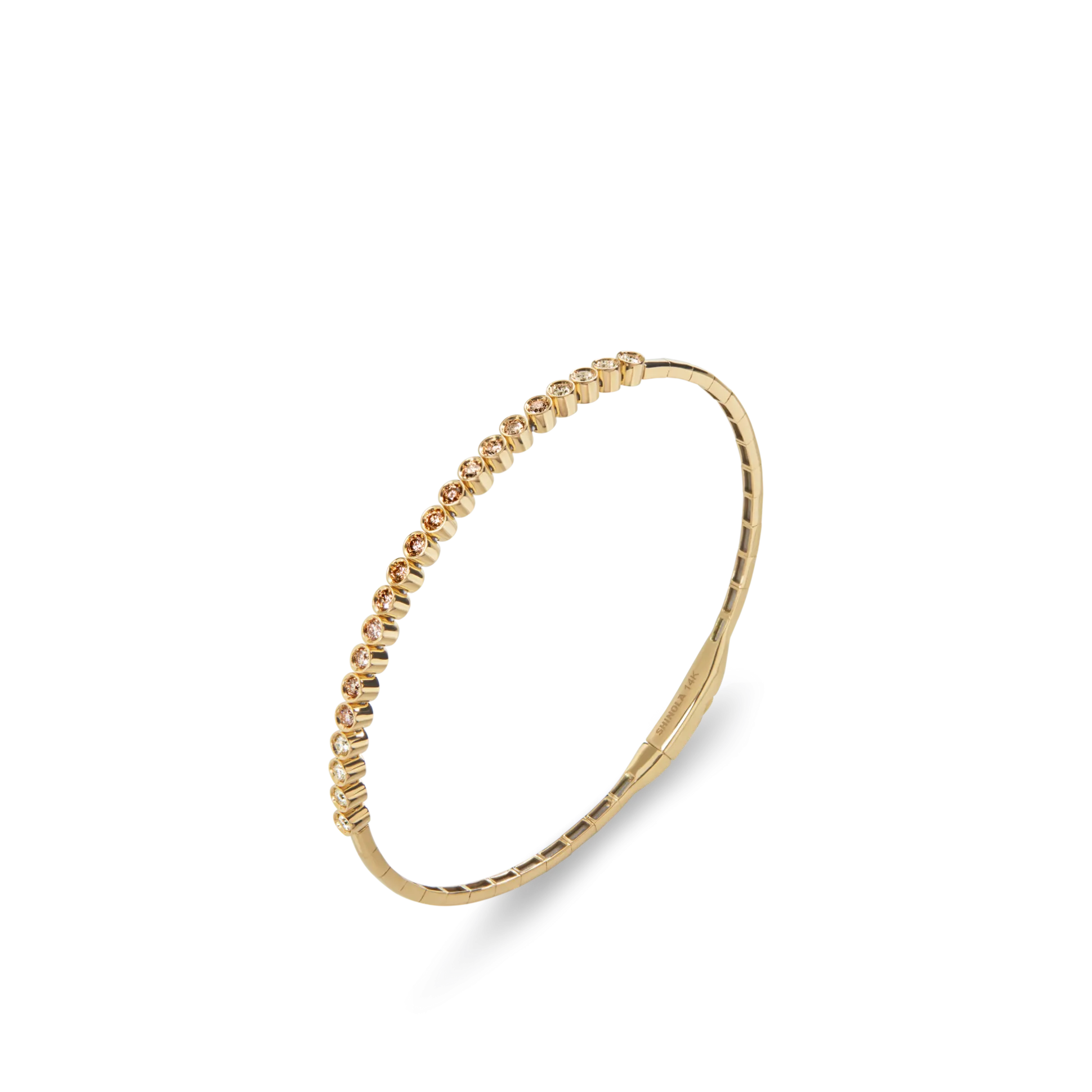 0.75 Carat Desert Diamond Tennis Bangle Bracelet