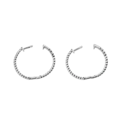 1 Carat Diamond Hoop Earrings