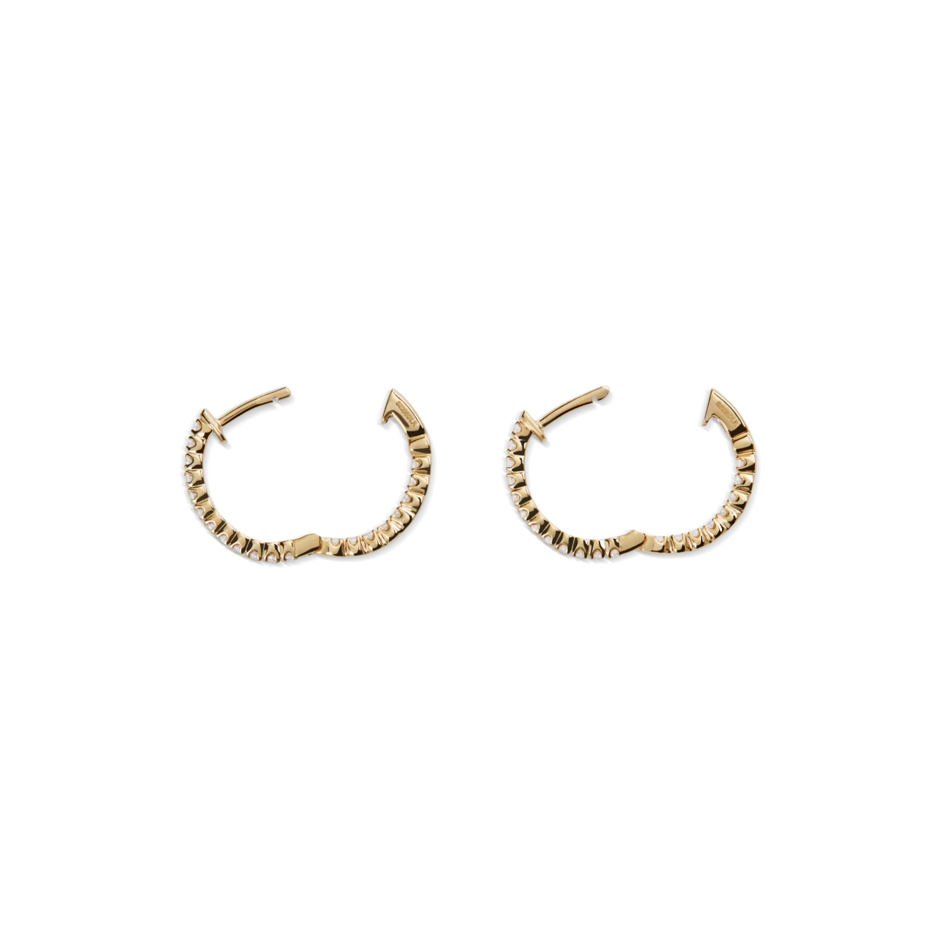 1/2 Carat Diamond Hoop Earrings