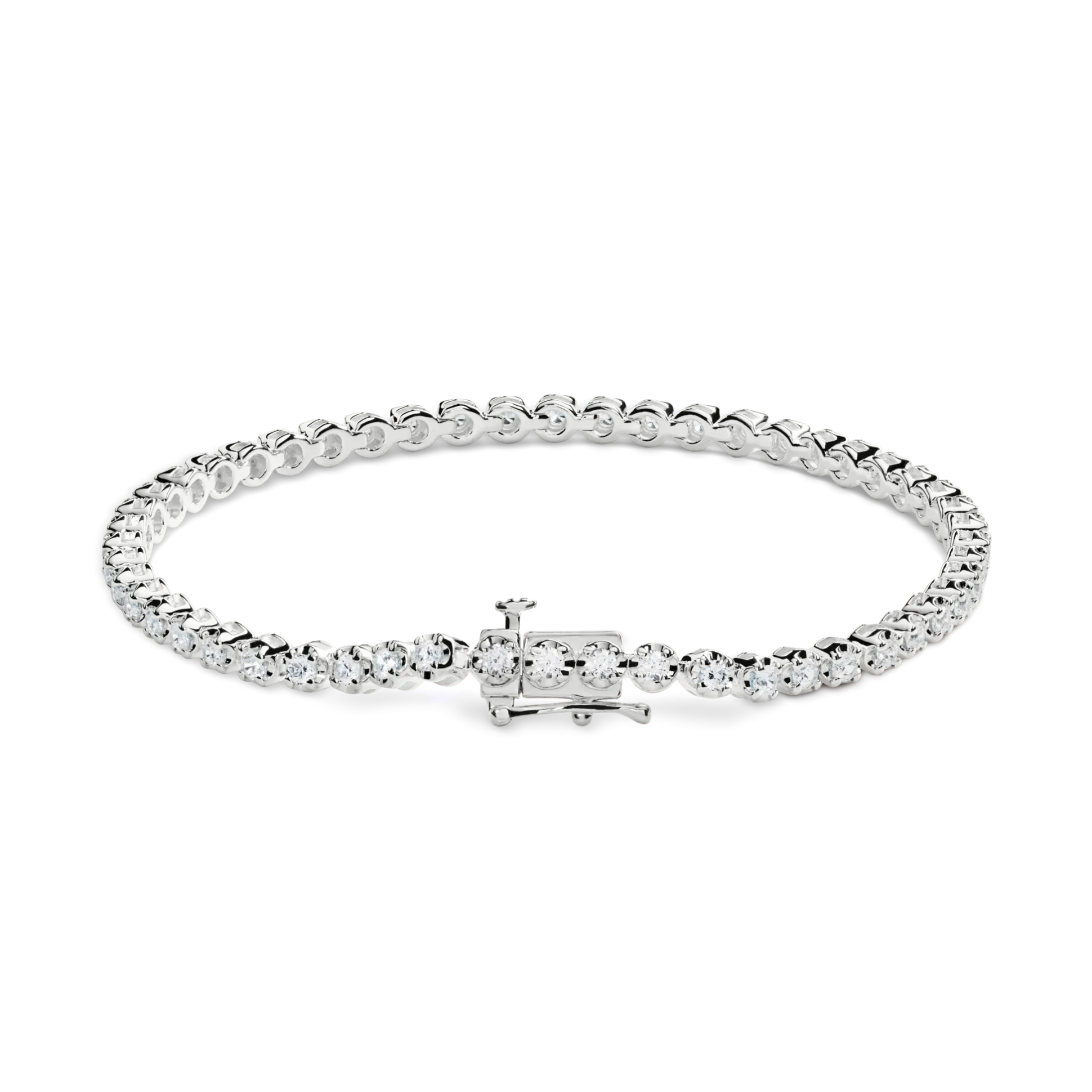 1.84 Carat 6.5" Diamond Tennis Bracelet