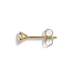 1/4 Carat Round Diamond Bezel Studs