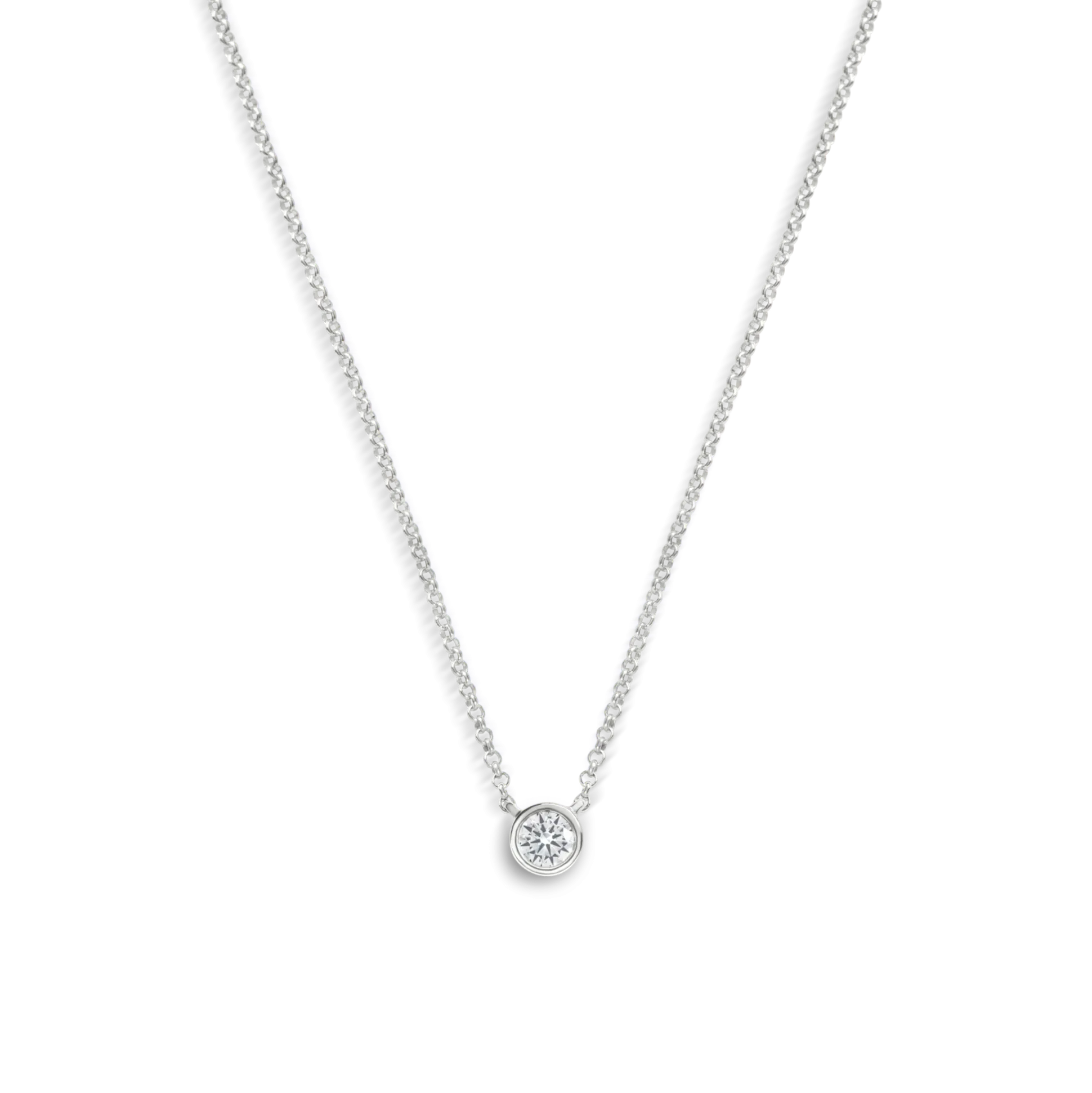 1/4 Carat Round Diamond Necklace