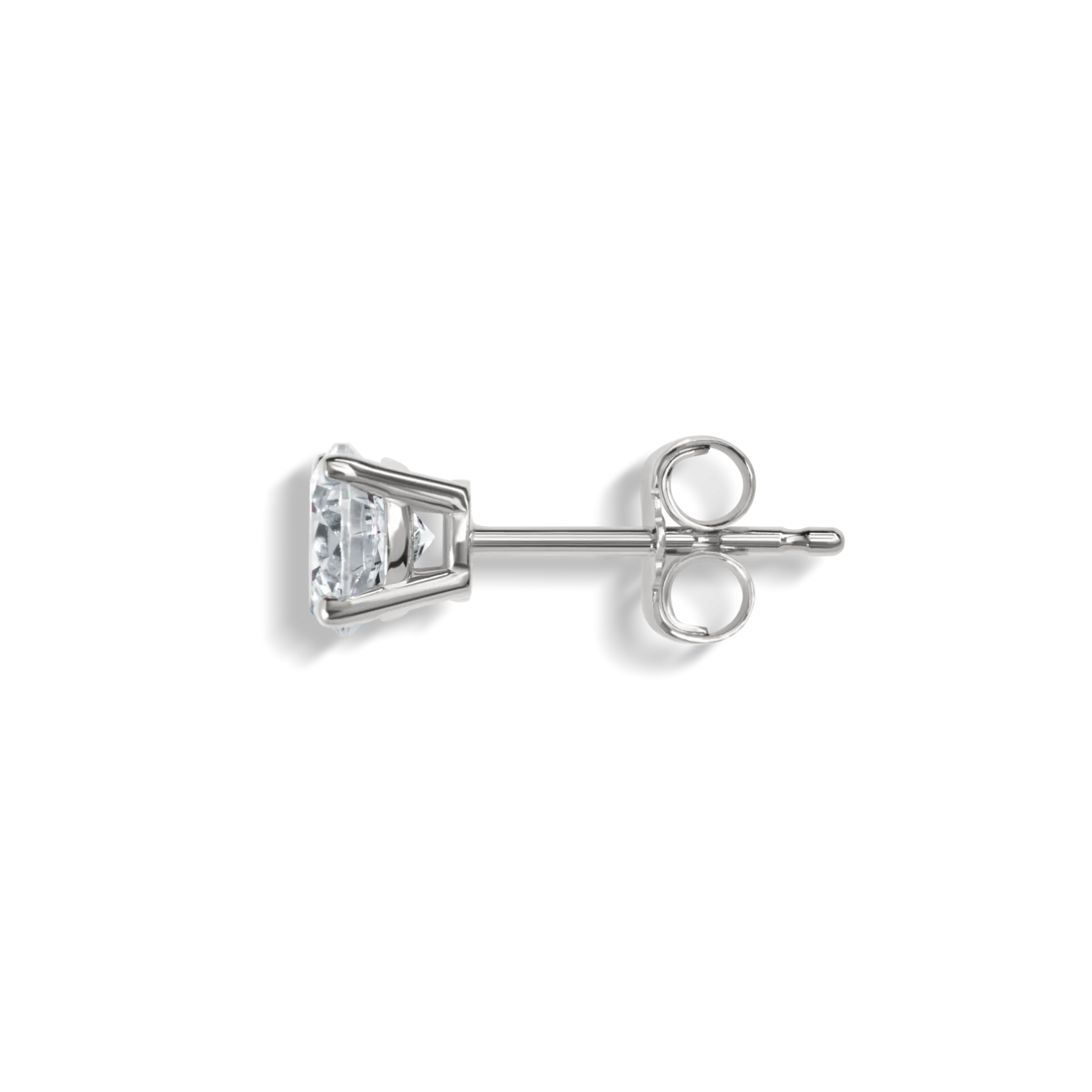 1 Carat Round Diamond Studs