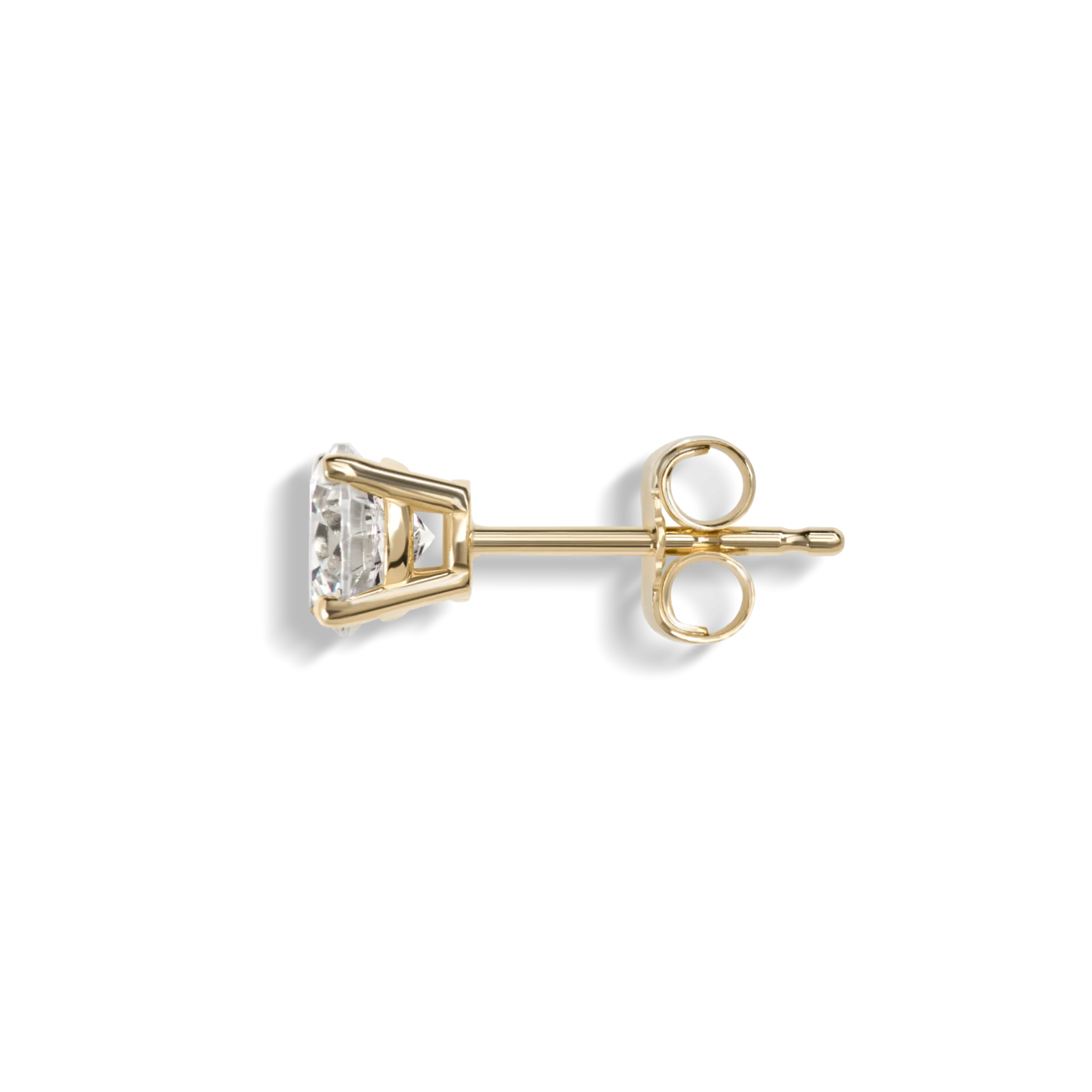 1 Carat Round Diamond Studs