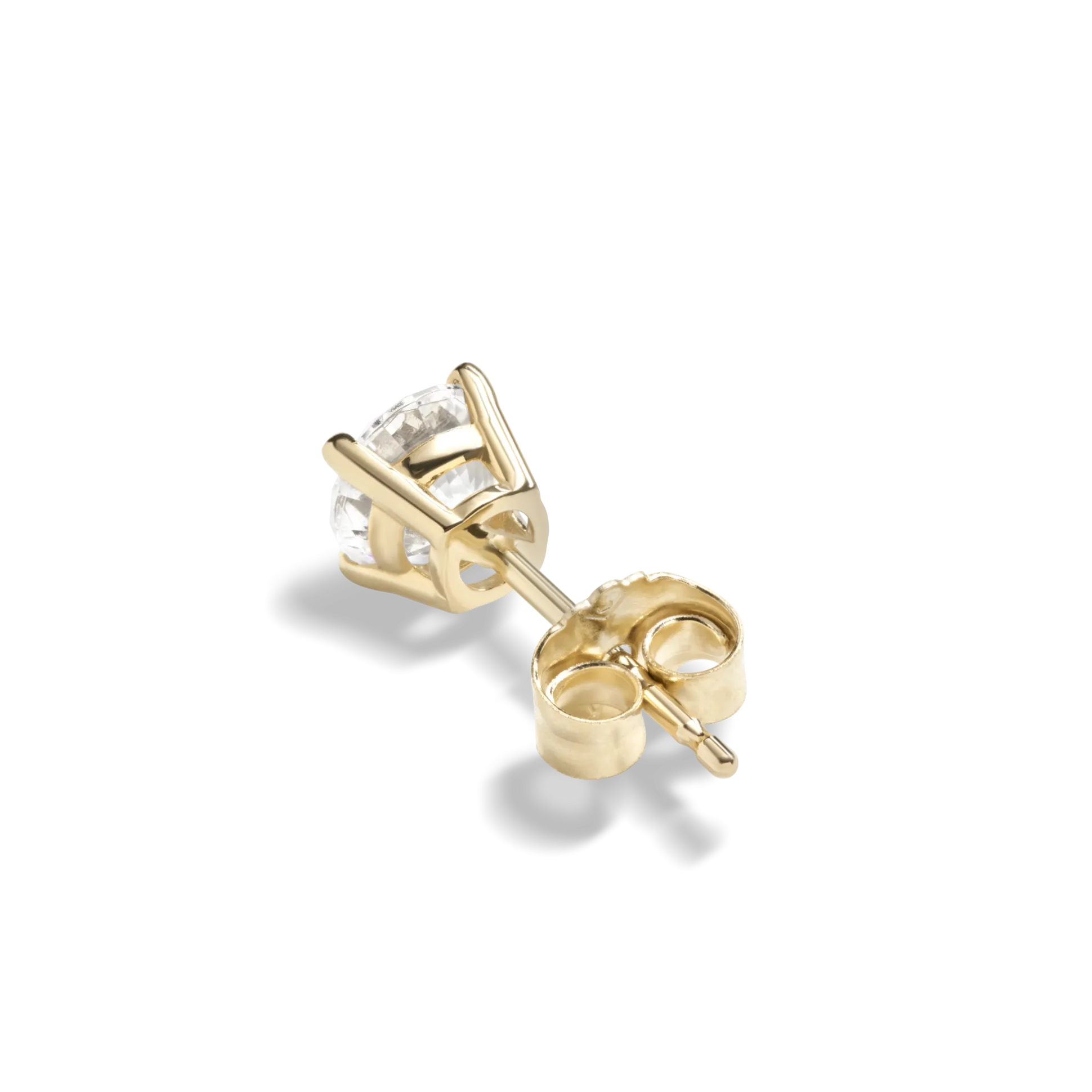 1 Carat Round Diamond Studs