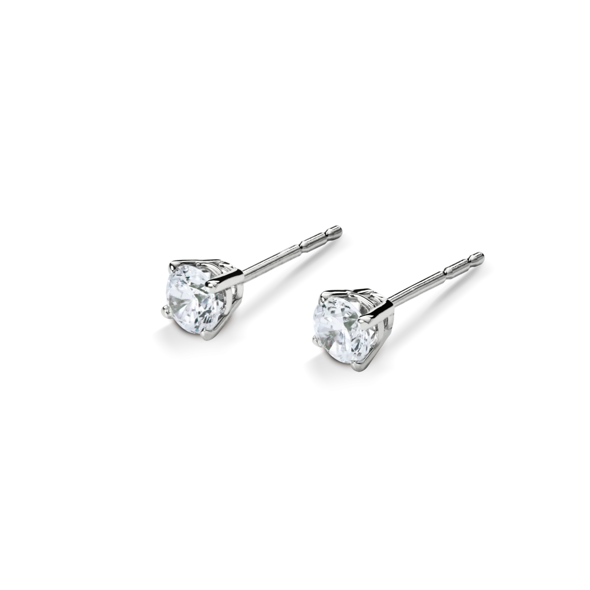 1/2 Carat Round Diamond Studs