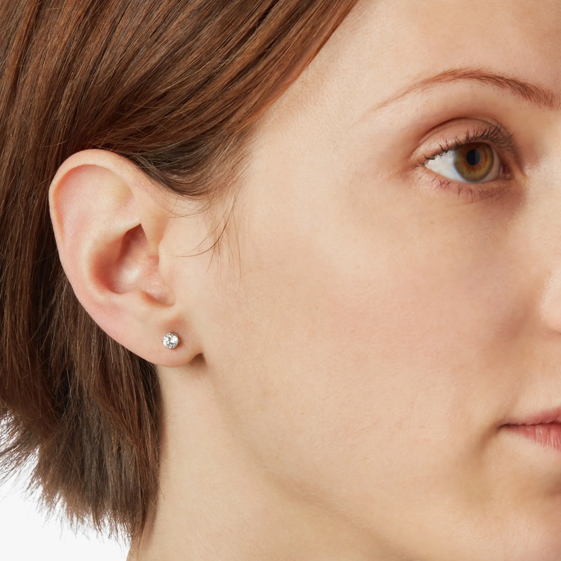1/2 Carat Round Diamond Studs