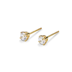 1/2 Carat Round Diamond Studs