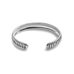 Coin Edge Cuff Bracelet