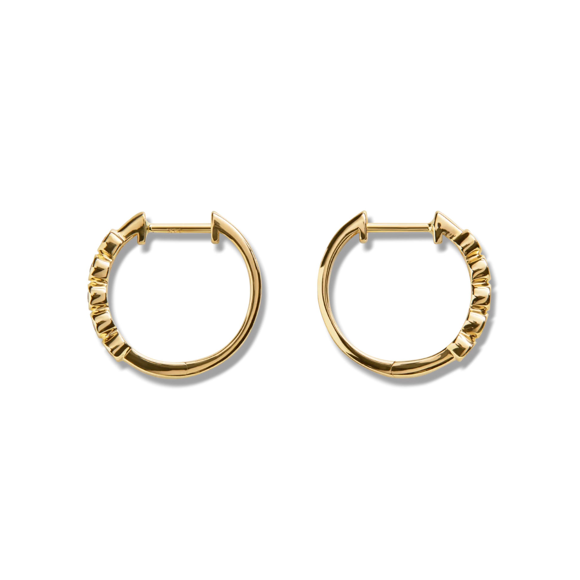 Desert Diamond Huggie Earrings