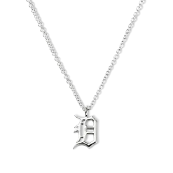Detroit "D" Charm Necklace