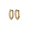 Diamond Petite Round Huggie Earrings