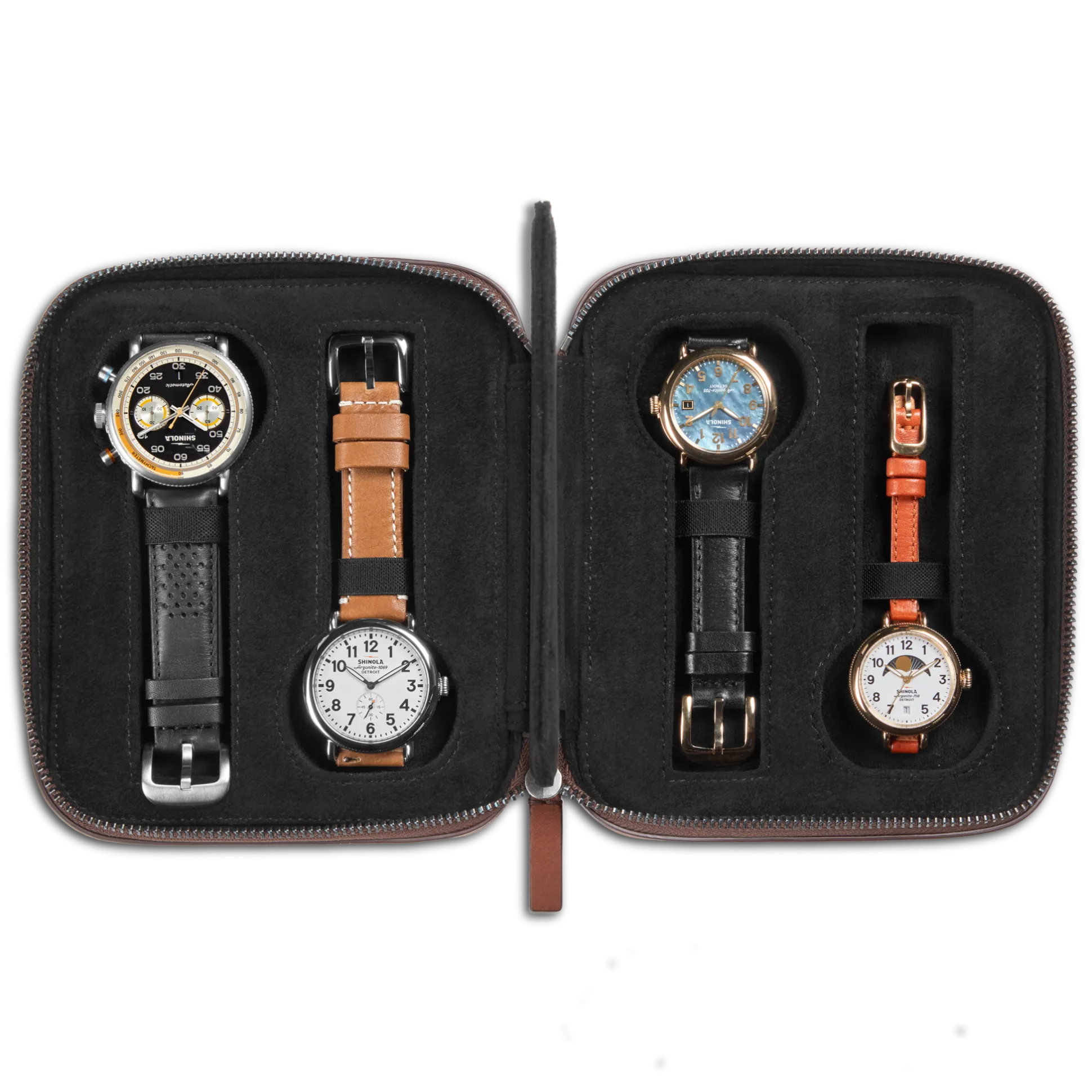 Four Watch Travel Case