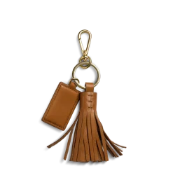 Leather Tassel Keychain