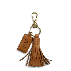 Leather Tassel Keychain
