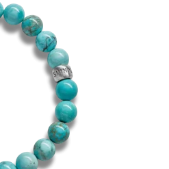 8mm Beaded Bracelet Turquoise