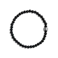 4mm Beaded Onyx Bracelet