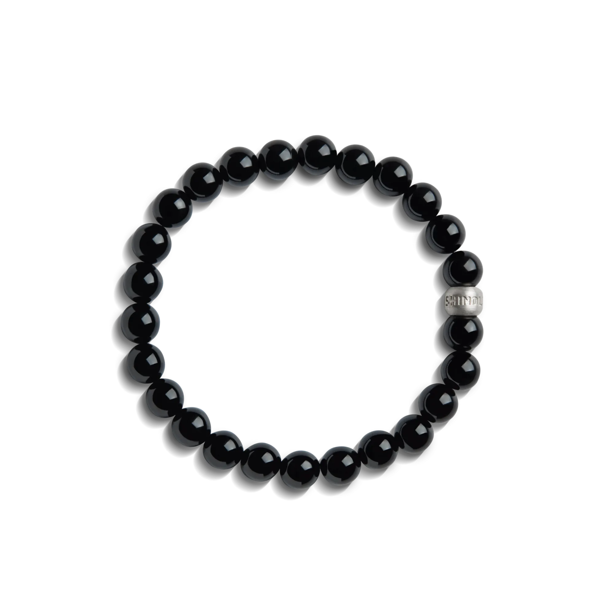 8mm Beaded Onyx Bracelet