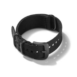 24mm Black G10 Nylon Watch Strap