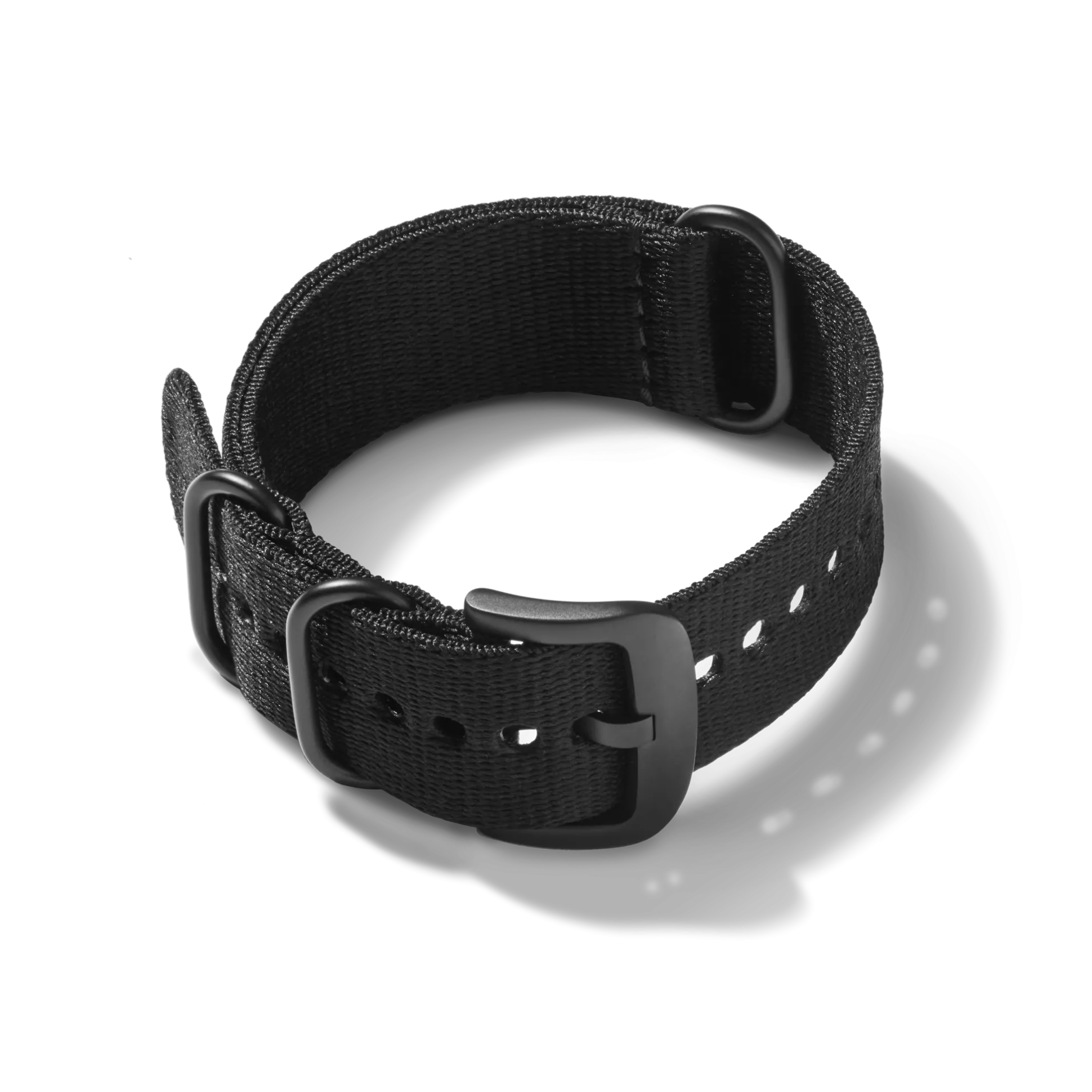 24mm Black G10 Nylon Watch Strap