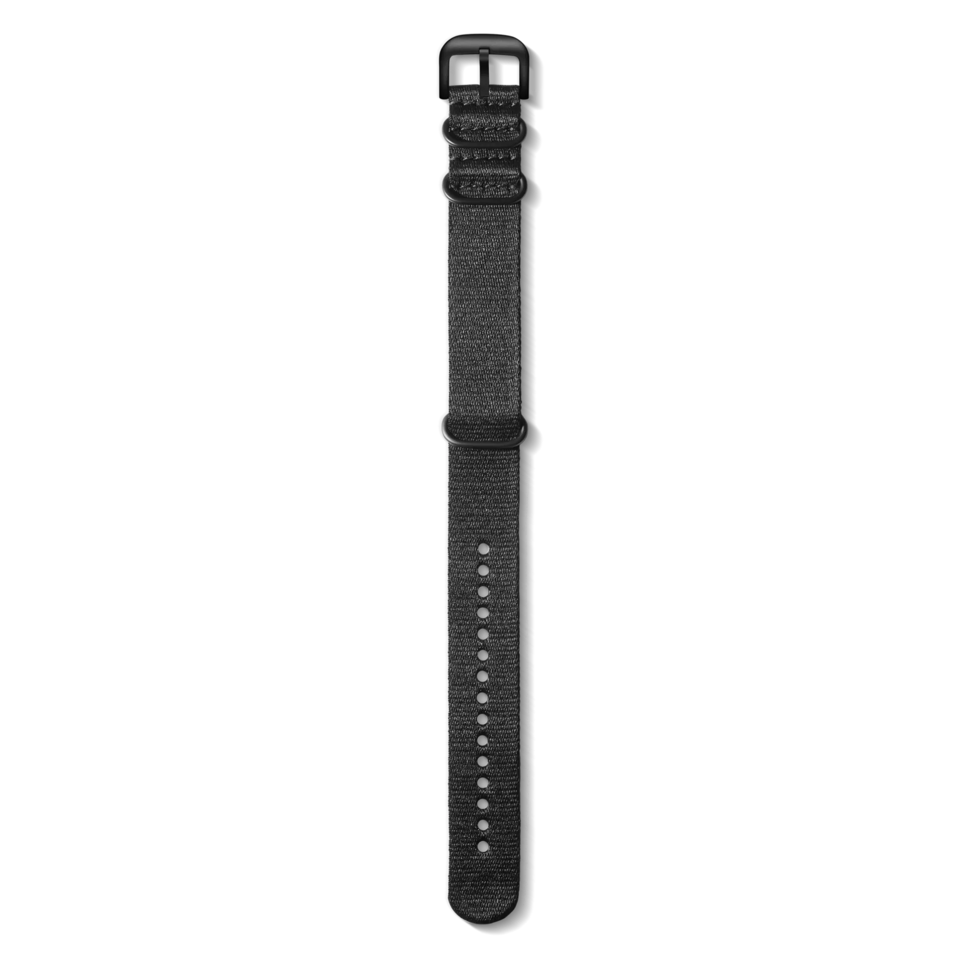 24mm Black G10 Nylon Watch Strap