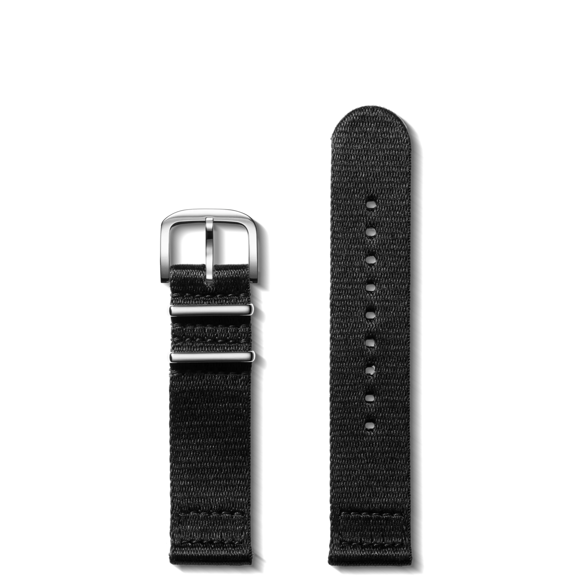 20mm Black G10 Nylon Watch Strap