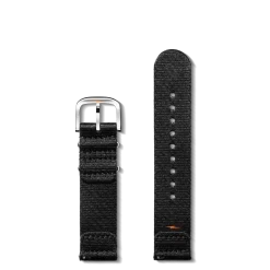 20mm Black G10 Nylon Watch Strap