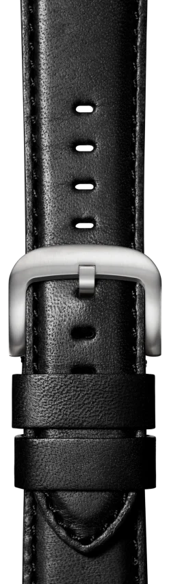 20mm Black Leather Apple Watch Strap