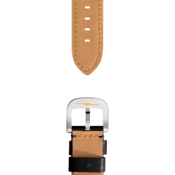 20mm Black Leather Watch Strap