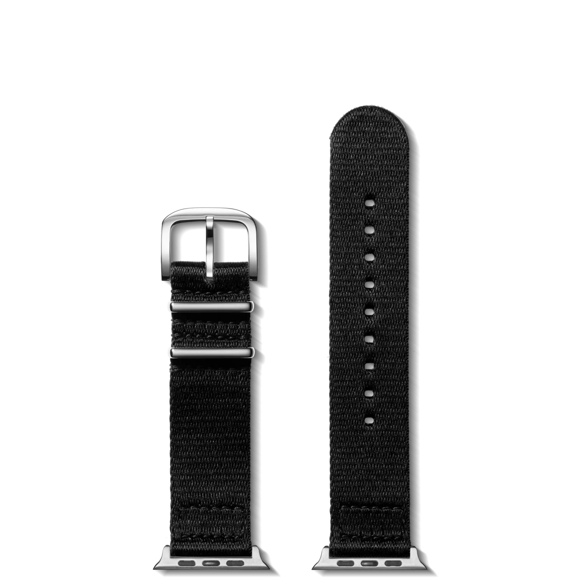 20mm Black Split Nylon Apple Watch Strap
