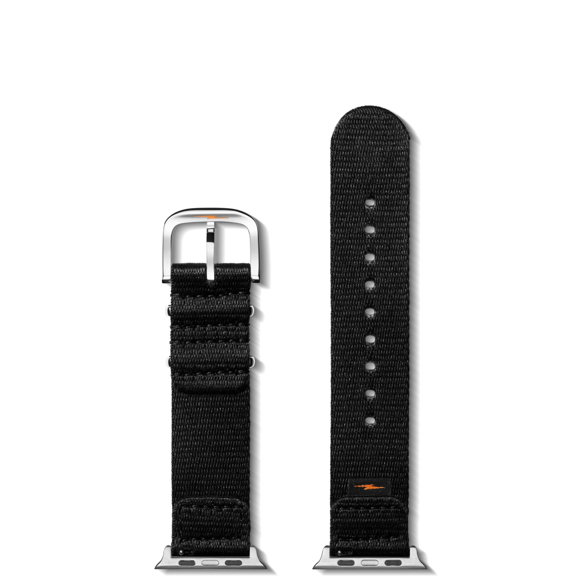 20mm Black Split Nylon Apple Watch Strap