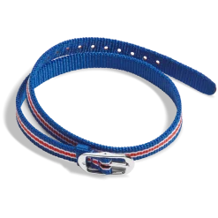 10mm Blue/White/Red Nylon Watch Strap