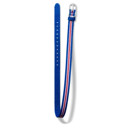 10mm Blue/White/Red Nylon Watch Strap