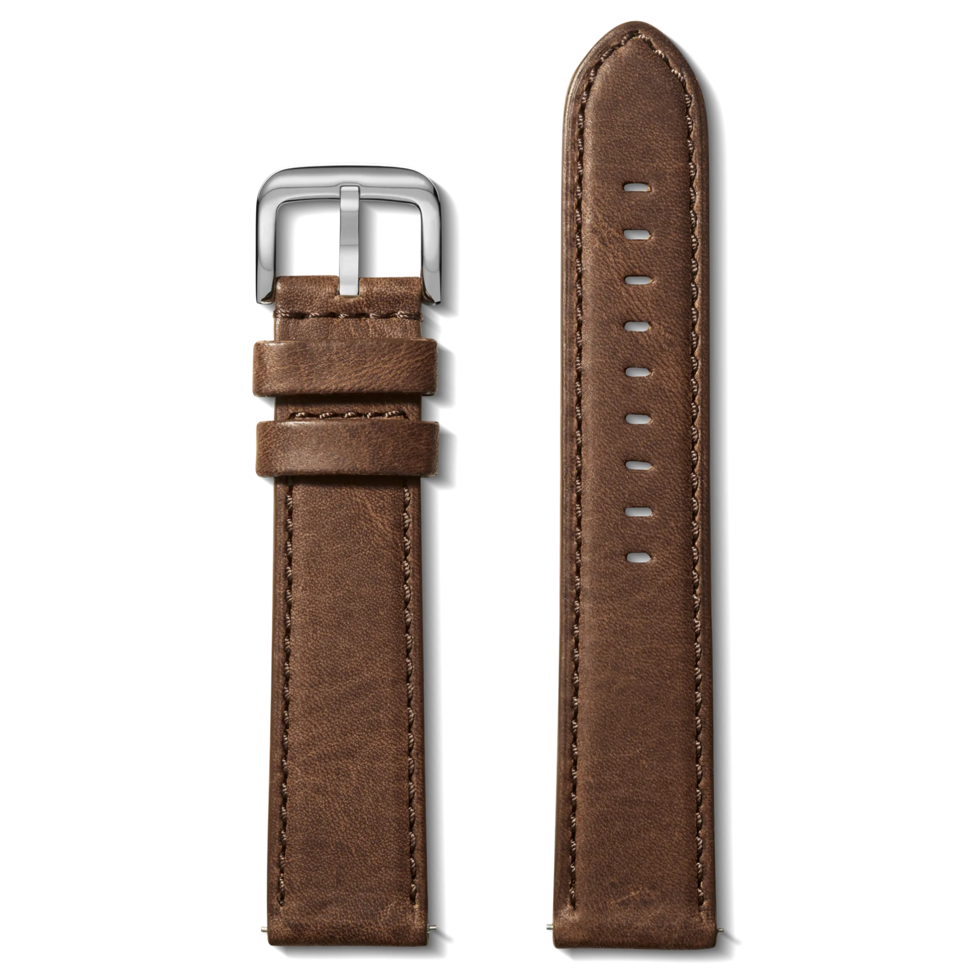 22mm British Tan Leather Watch Strap (XL)