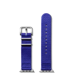 20mm Cobalt Blue Split Nylon Apple Watch Strap