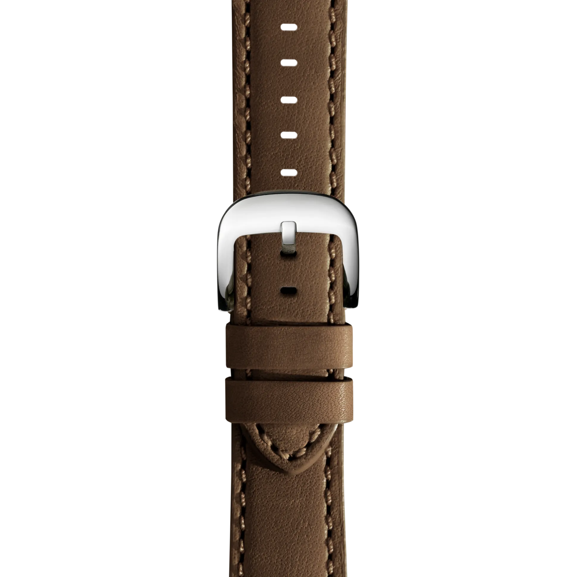 20mm Dark Nut Brown Leather Watch Strap