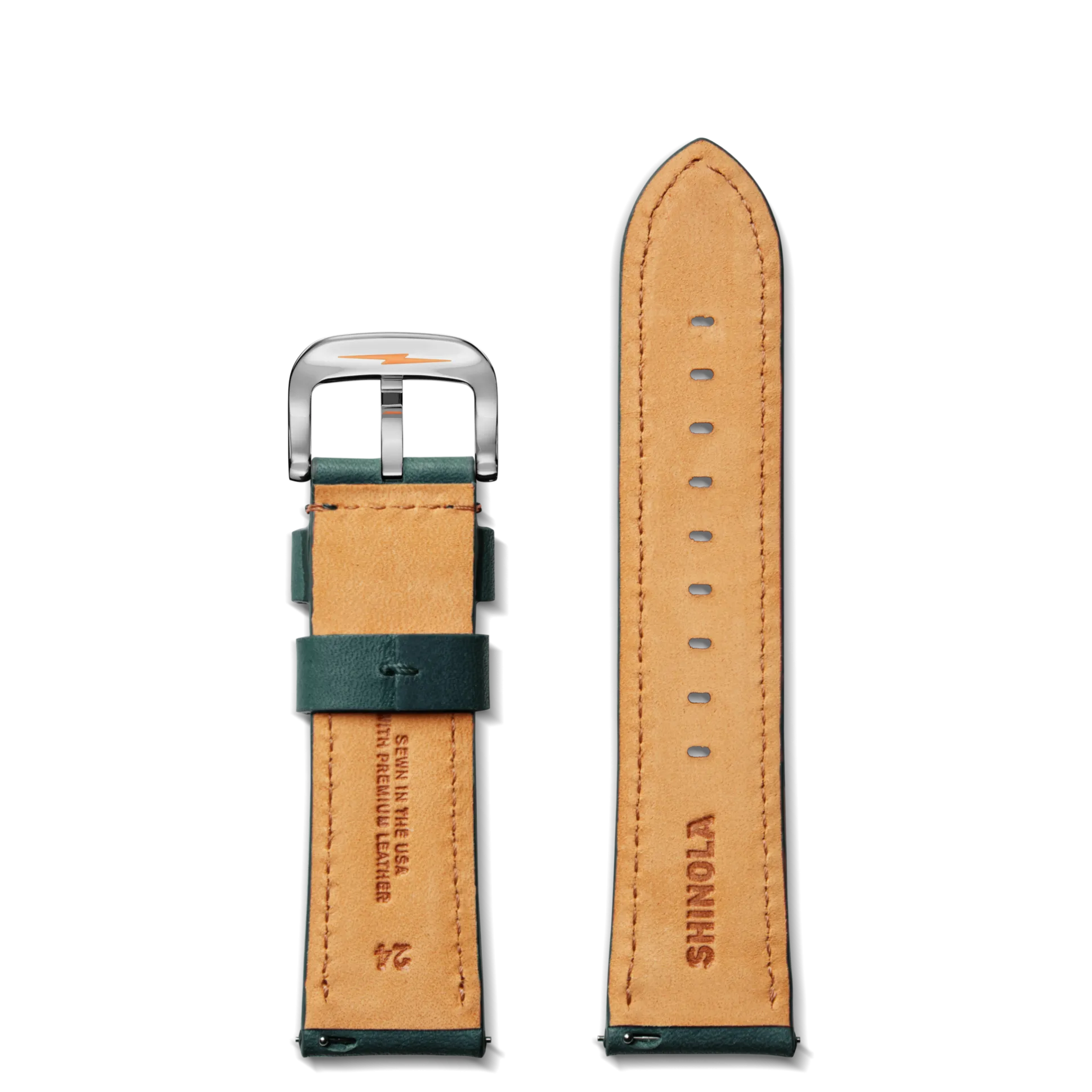 24mm Evergreen Leather Watch Strap