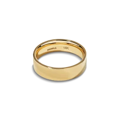 6mm Flat Yellow Gold Band
