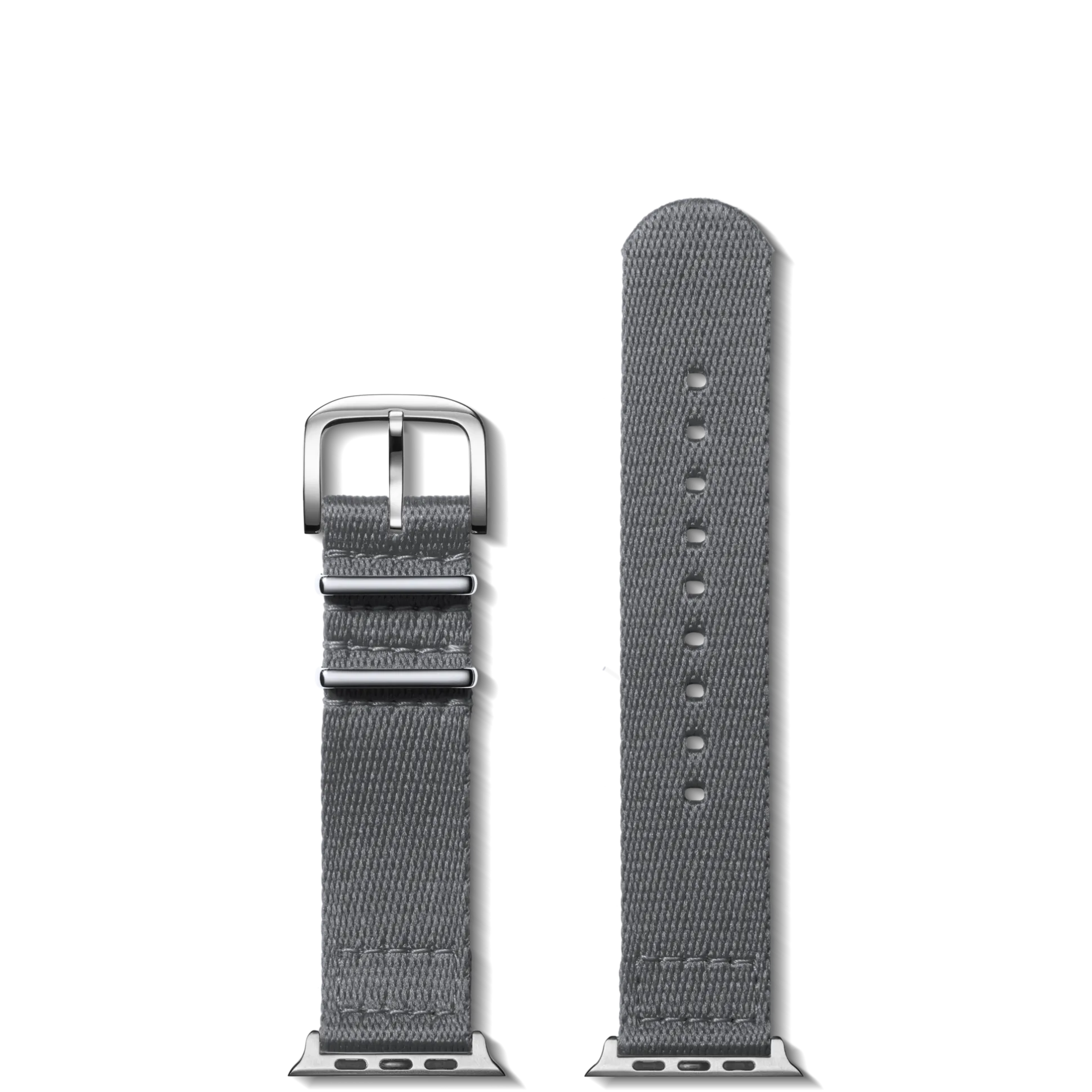 20mm Gray Split Nylon Apple Watch Strap