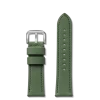 24mm Green Leather Watch Strap