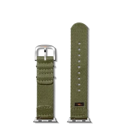 20mm Khaki Split Nylon Apple Watch Strap