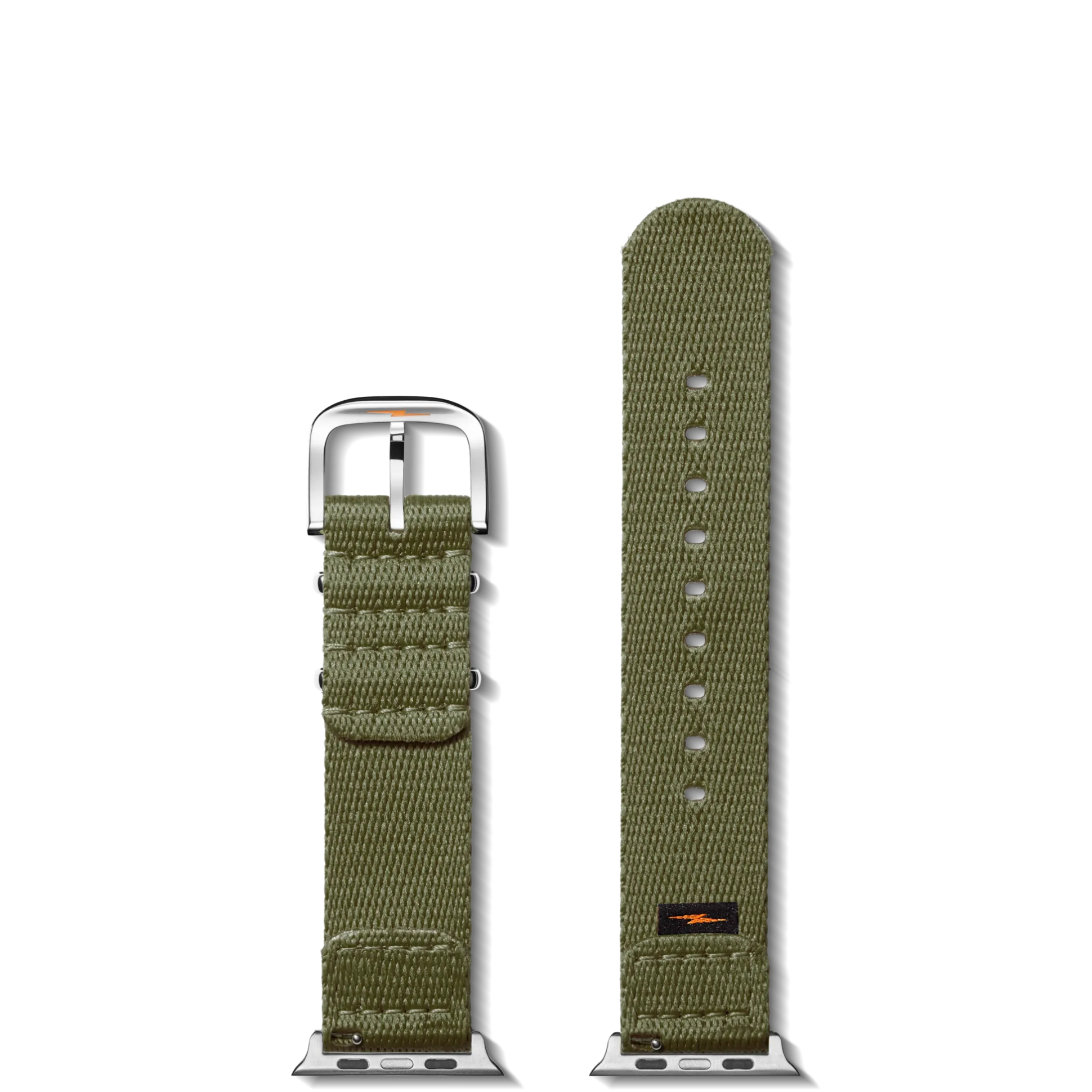 20mm Khaki Split Nylon Apple Watch Strap