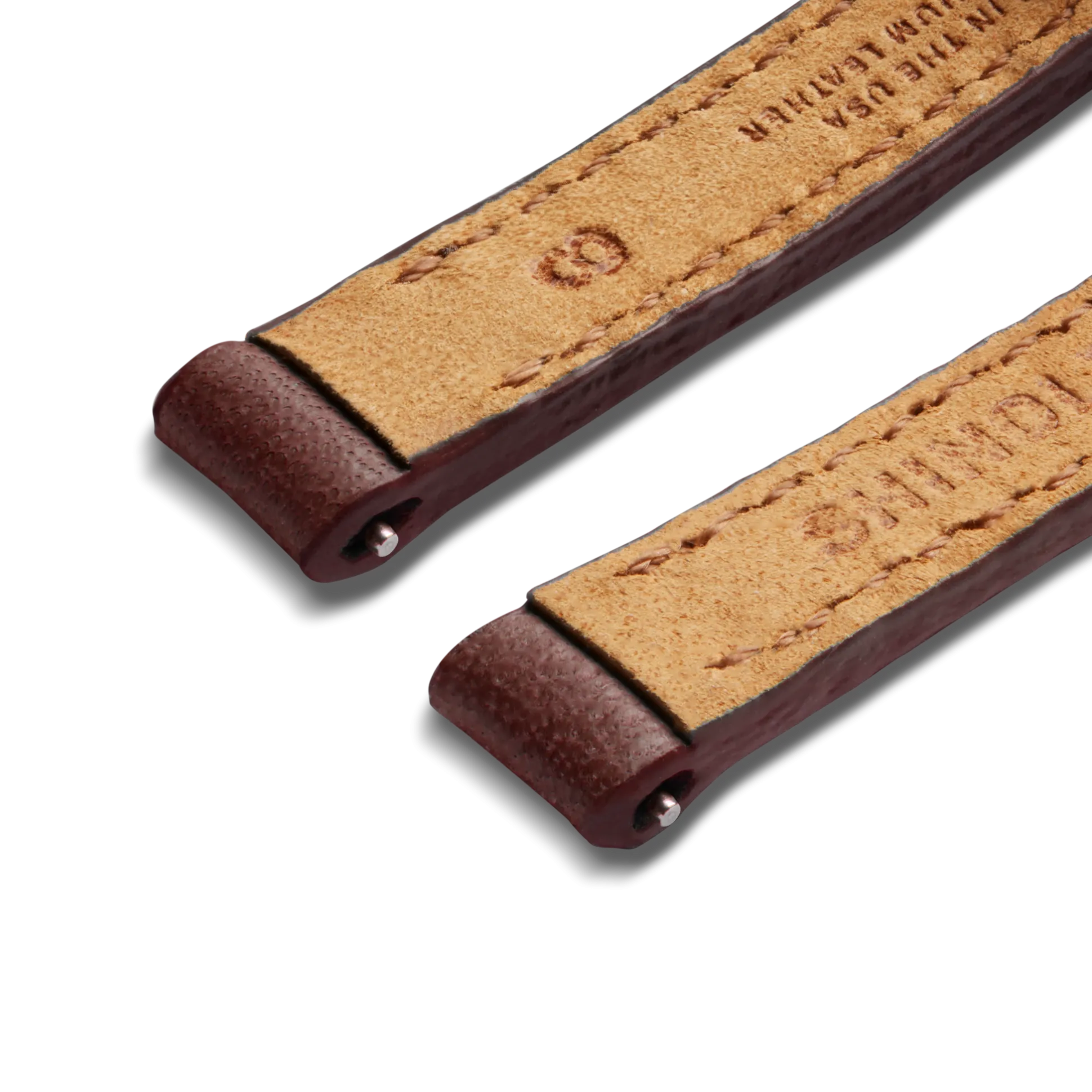 8mm Merlot Leather Watch Strap