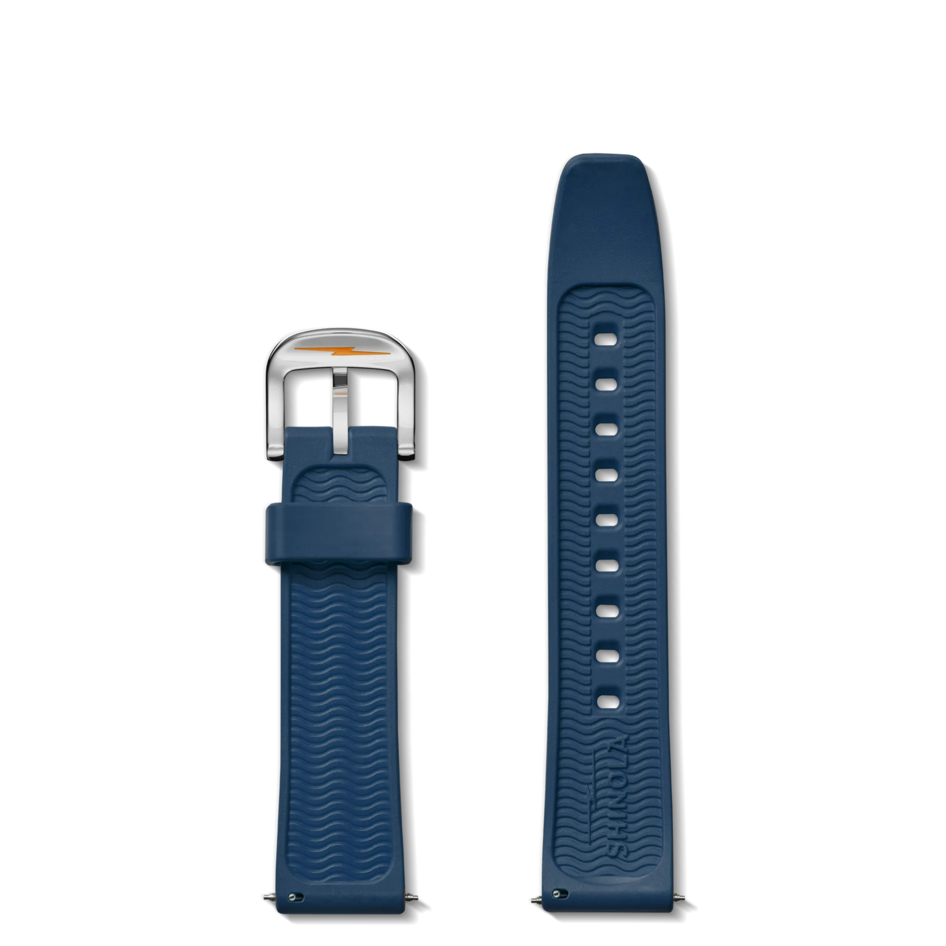 20mm Midnight Blue Rubber Watch Strap