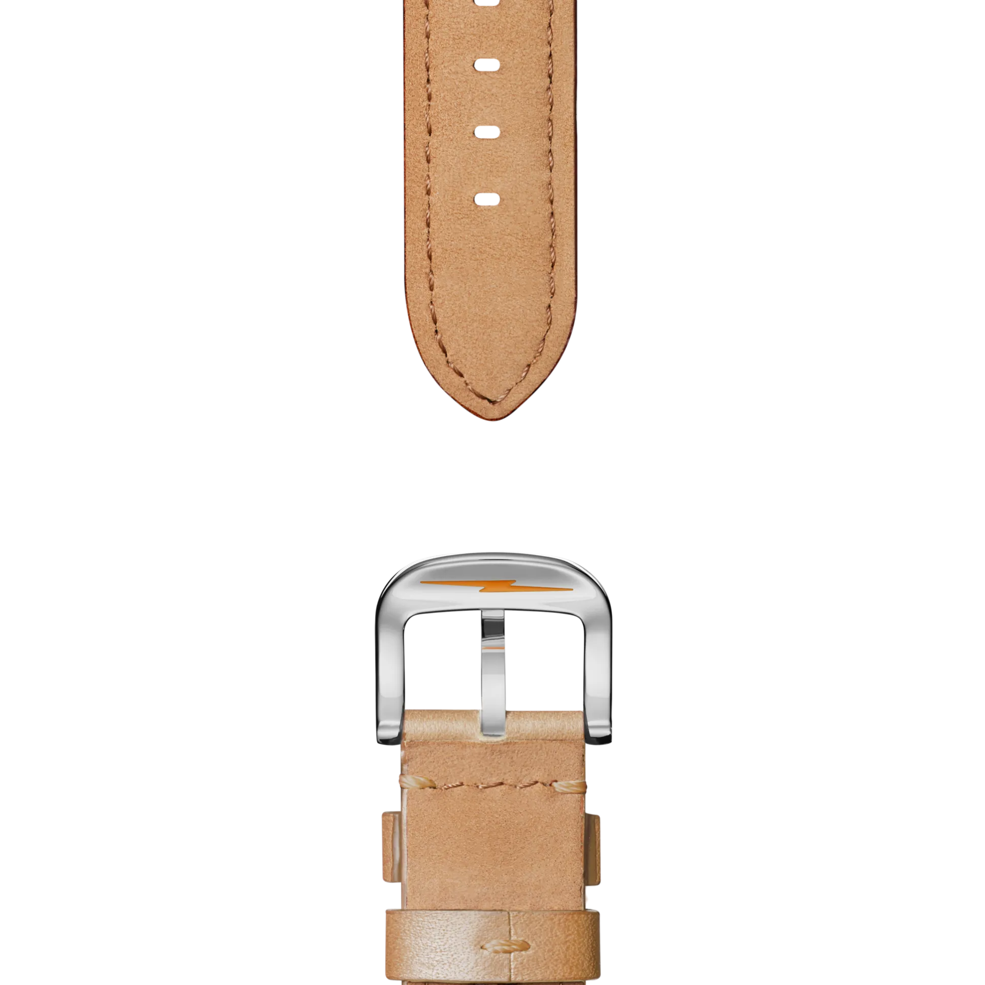 24mm Natural Leather Watch Strap