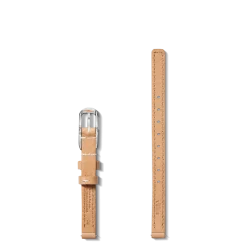 8mm Natural Leather Watch Strap